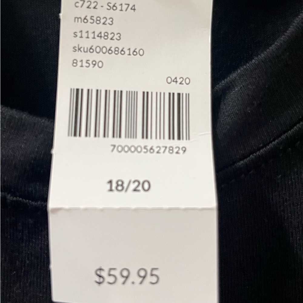 Lane Bryant Black Asymmetrical Dress - Picture 3 of 3